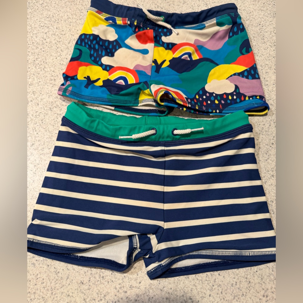 Mini Boden Green Swim Shorts